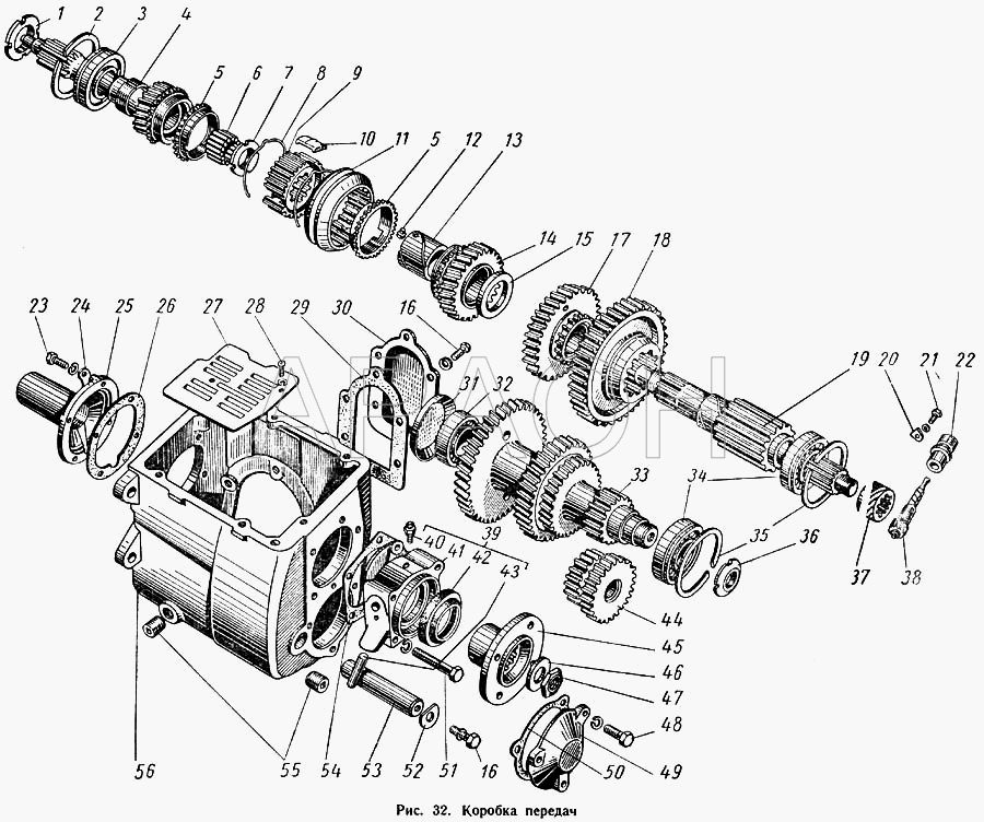 Коробка передач ГАЗ-52-01