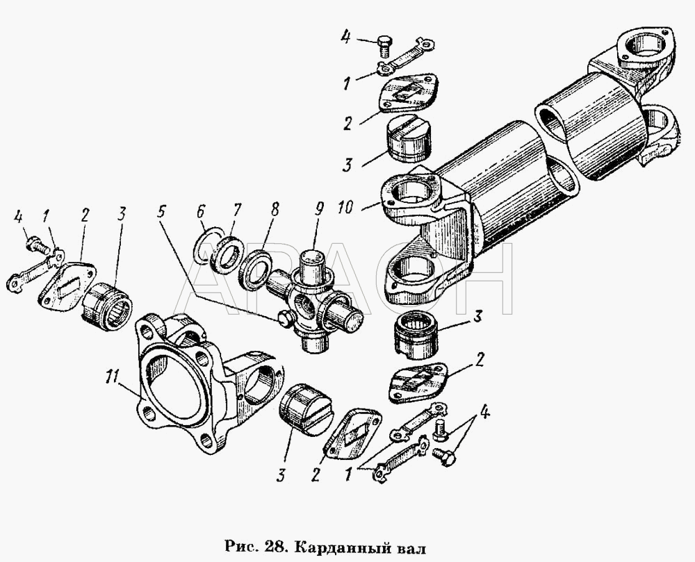 Карданный вал ГАЗ-53 А