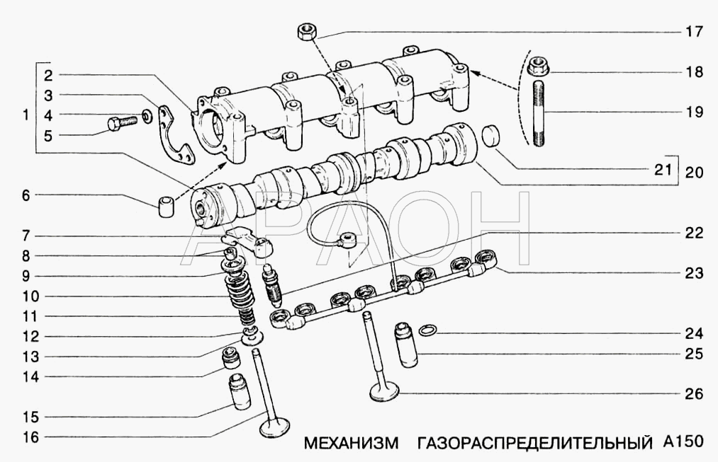 Механизм газораспределительный ВАЗ 2123