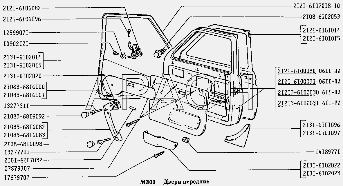 Двери передние ВАЗ 2131