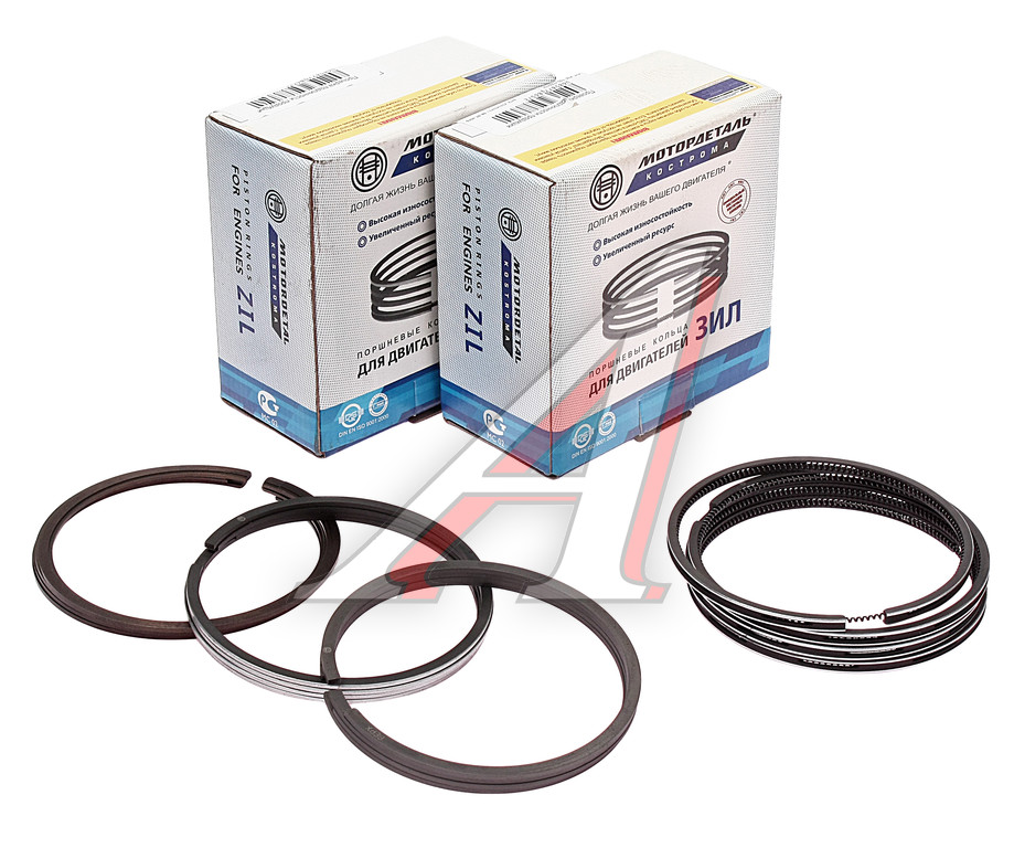 Кольца поршневые ЗИЛ-130 d=100.0 на дв. (8шт.) МОТОРДЕТАЛЬ