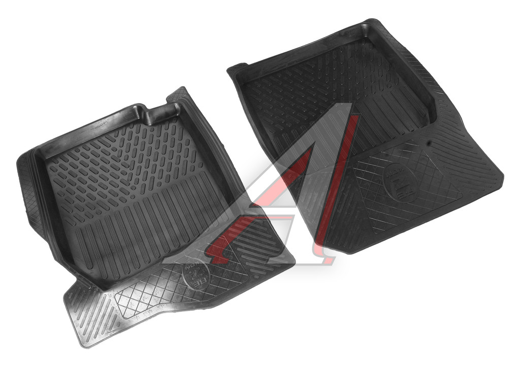 Коврик салона ВАЗ-2101-2107 резина штатный комплект 4шт. СРТИ