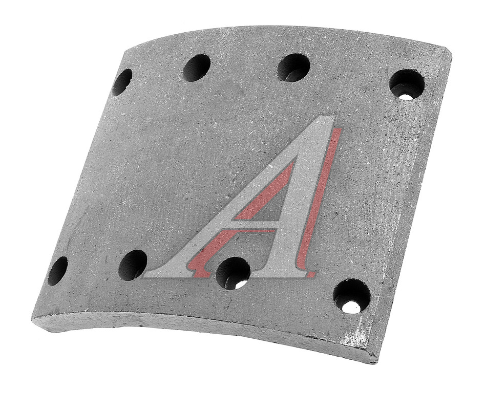 Накладка тормозной колодки МАЗ сверленая Wшир.=160мм;Lдуги=186мм;hтолщ.=18мм АТИ