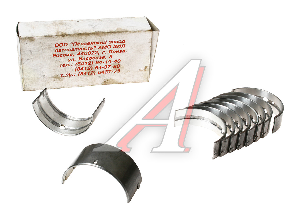 Вкладыши ЗИЛ-130 коренные d+0.00 АМО ЗИЛ, РФ