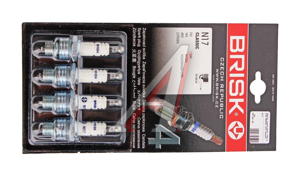 Свеча зажигания ГАЗ-2410 BRISK N17 комплект