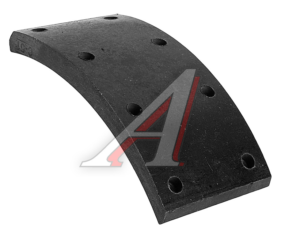 Накладка тормозной колодки ПАЗ-4234 задней сверл.б/а Wшир.=100мм;Lдуги=200мм;hтолщ.=11.1/16.2мм ТИИР