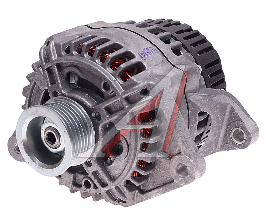 Генератор ГАЗ-3302,УАЗ дв.УМЗ-4216 14V 90А шкив поликлиновой ПРАМО