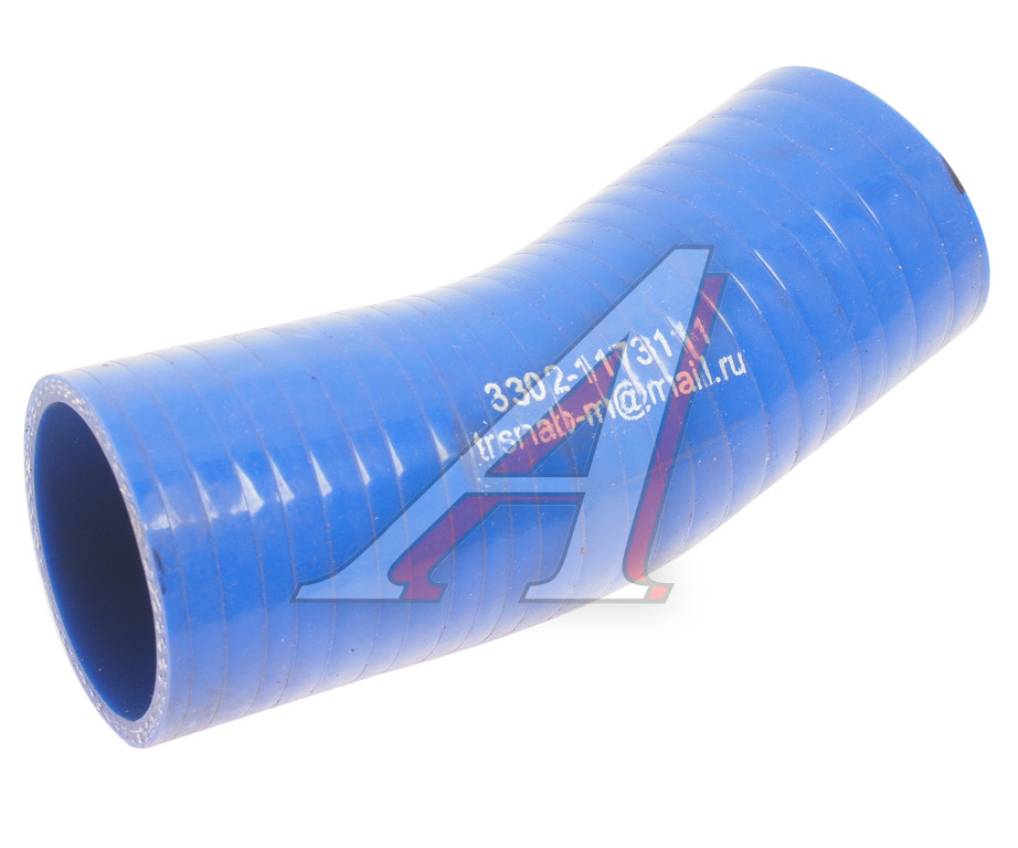 Шланг ГАЗ-3302 нагнетательный синий силикон угловой дв.CUMMINS ISF 2.8 (L=160мм,d=50)