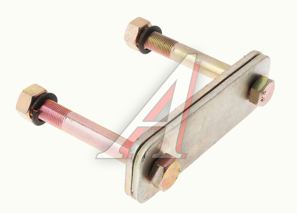 Серьга ГАЗ-3302 рессоры в сборе (2 щеки, 2 болта,без сайлентблоков) на 1 рессору