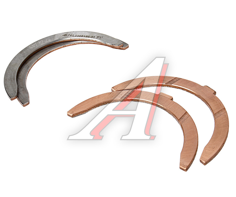 Полукольцо опорное коленвала КАМАЗ комплект Р1 бронза (2+2шт.) ДААЗ