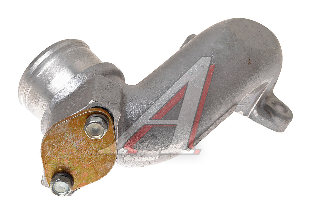 Патрубок ЯМЗ-236НЕ,БЕ,7601 отводящий от теплообменника к блоку ГИДРОАВТОМАТИКА