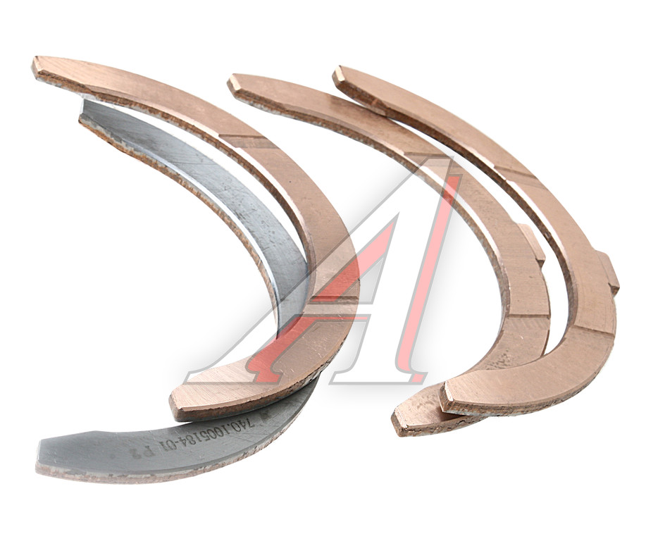 Полукольцо опорное коленвала КАМАЗ комплект Р2 бронза (2+2шт.) ДААЗ