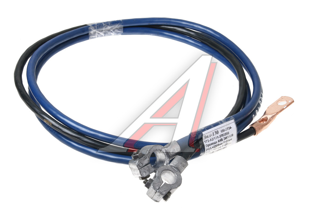 Провод АКБ ЗИЛ-130 (-) L=1000мм S=25мм (+) L=2200мм S=25мм D=10мм комплект