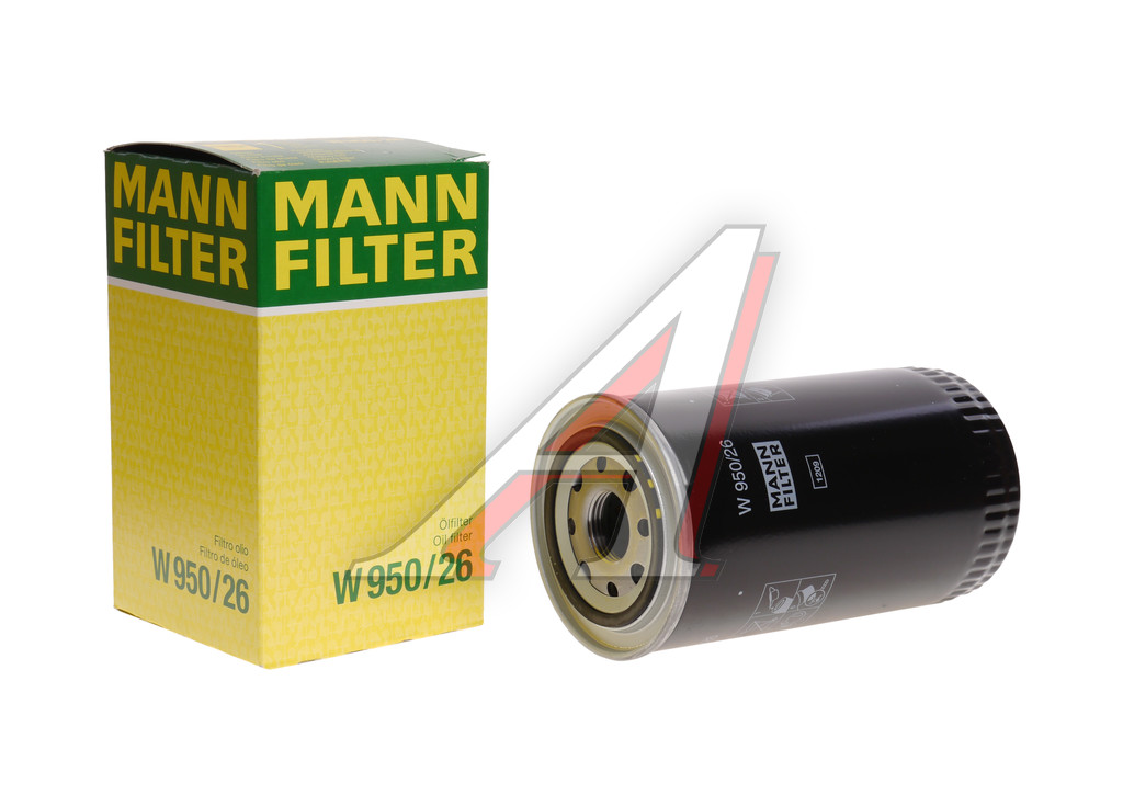 Фильтр масляный КАМАЗ,ПАЗ (дв.CUMMINS ISBe 185,210,300) (аналог WK 950/26) MANN+HUMMEL